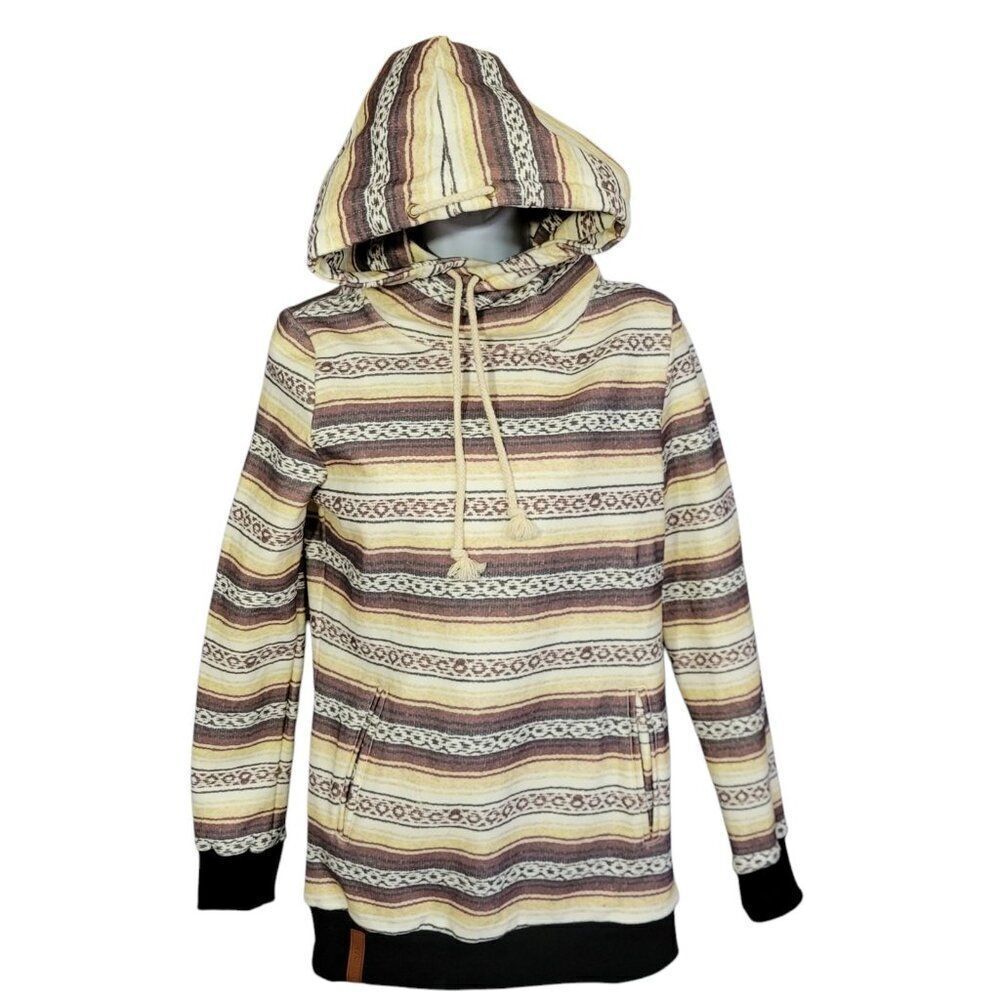 Ampersand Avenue Singlehood Sweatshirt Hoodie Womens Size XS Aztec Real Deal NEW